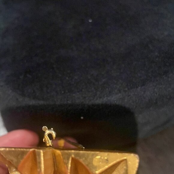 Vintage Bakelite Floral Bar Brooch - Picture 10 of 10